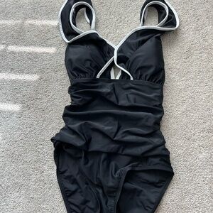 Ellen Tracy Black and White Swimsuit